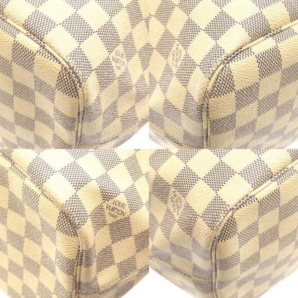 7 Louis Vuitton Damier Azur Neverfull MM Tote bag White