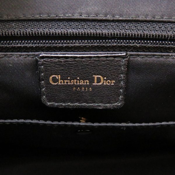 7 Christian Dior Double Saddle Ostrich Black