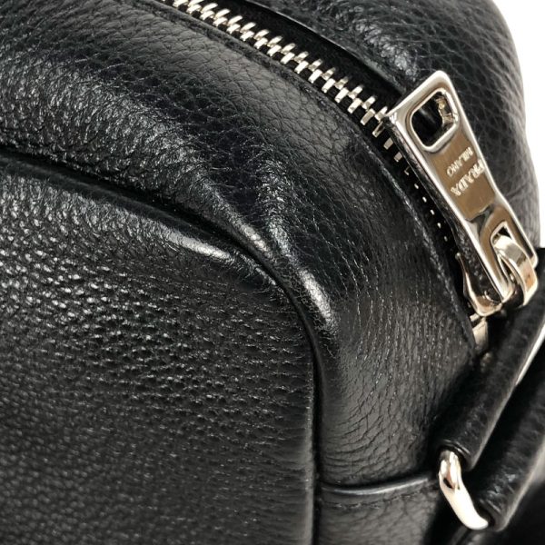 7 Prada Vitello Dino Shoulder Bag Black