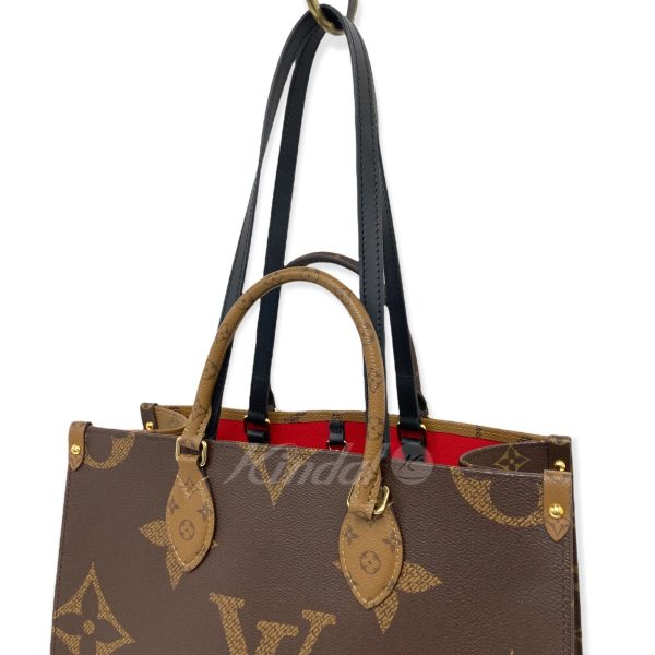 7 Louis Vuitton On the Go MM pattern tote bag Brown Beige