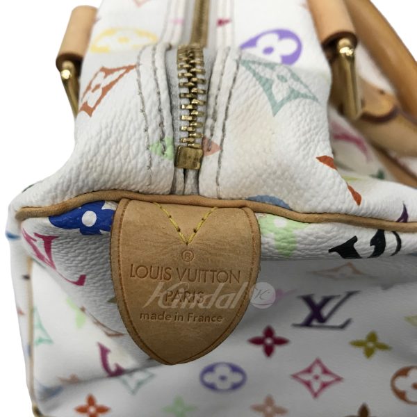 7 Louis Vuitton Speedy 30 Monogram Multicolor Handbag White