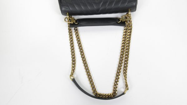 7 Louis Vuitton Taurillon Leather New Wave Chain Shoulder Bag Black