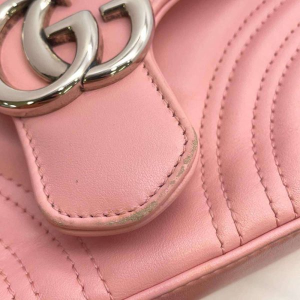 7 Gucci Chain Shoulder Bag GG Marmont Mini Top Handle pink