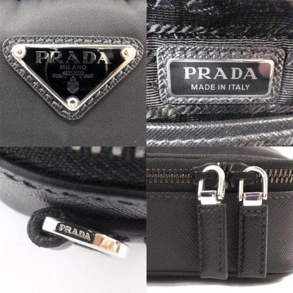 7 Prada Shoulder Bag Nylon Crossbody Bag Diagonal Black