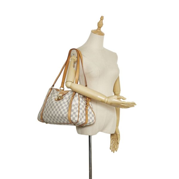 7 Louis Vuitton Damier Azur Stresa PM Shoulder Bag White