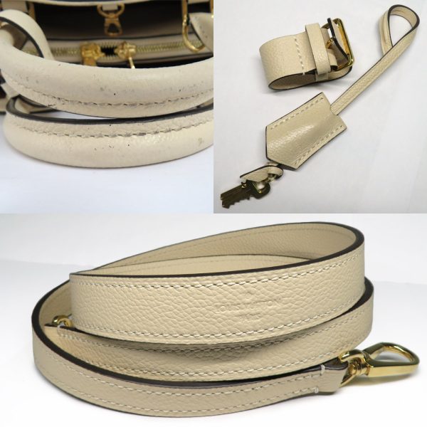 7 Louis Vuitton Montaigne BB Crème Empreinte Shoulder Bag