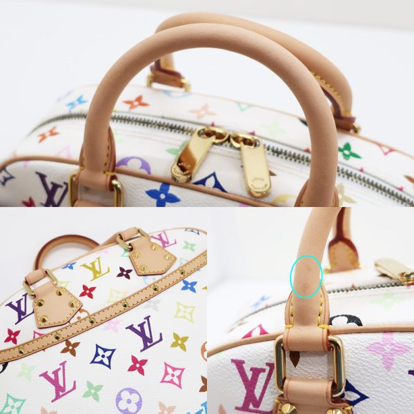 7 Louis Vuitton Multi Trouville Bronne Gold hardware White