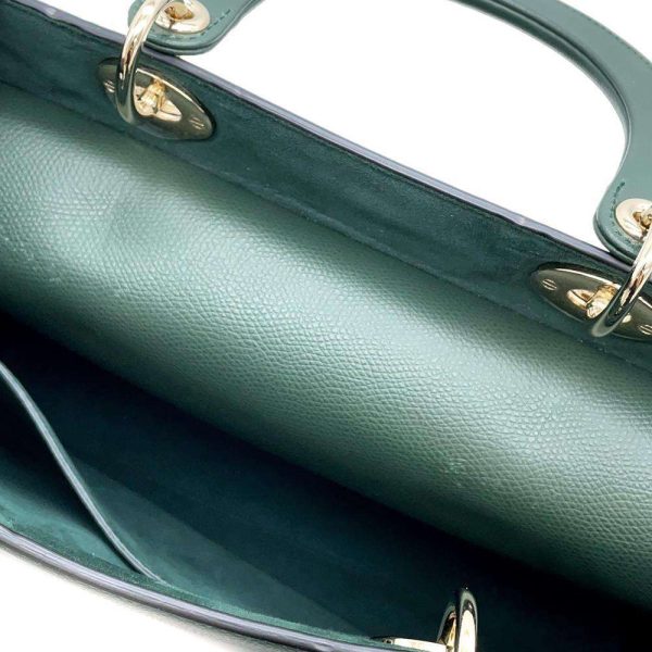 7 Christian Dior Tote Bag Shoulder Bag Green