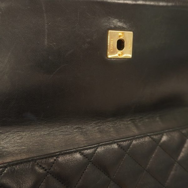 8 Chanel Shoulder Bag Matelasse Lambskin Black