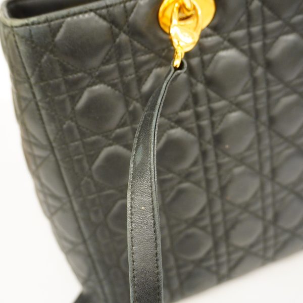 8 Christian Dior Cannage Leather Black