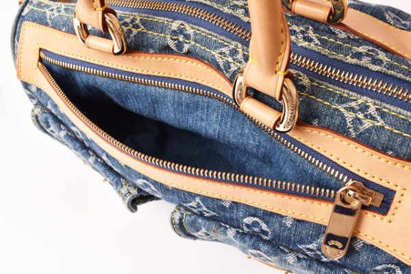 8 Louis Vuitton Tote Bag Monogram Denim Neo Speedy Blue