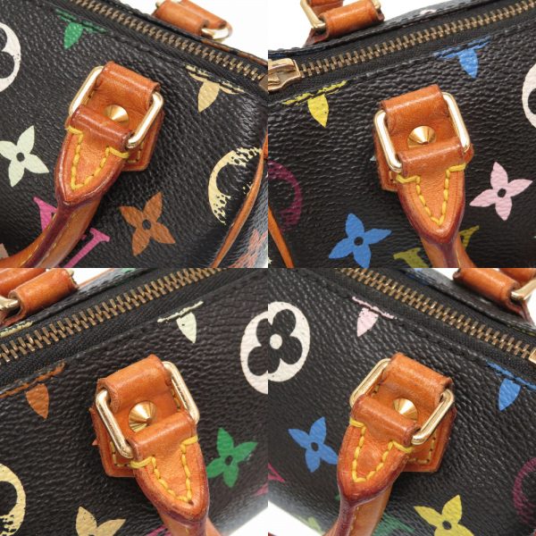 8 Louis Vuitton Monogram Multicolor Mini Speedy Noir Black