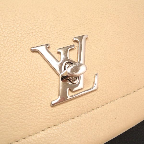 8 Louis Vuitton Lock Me Cartable Leather Vanilla Noir Black