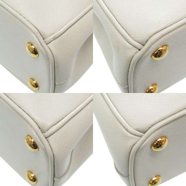 8 Prada Leather Gold Hardware 2way Handbag White