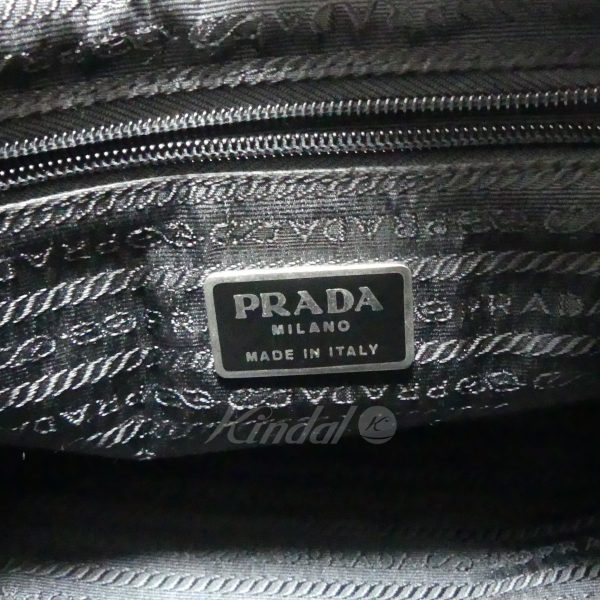 8 Prada Triangle Logo Nylon Messenger Shoulder Bag Black