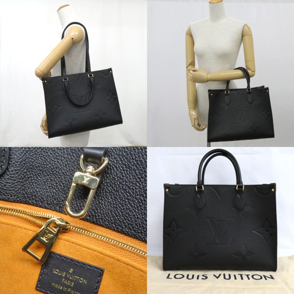 8 Louis Vuitton On the Go MM Monogram Empreinte Noir Black