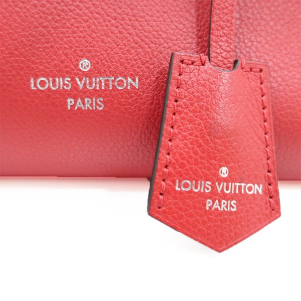 8 Louis Vuitton Lock Me Hippo Tote Bag Ruby Red