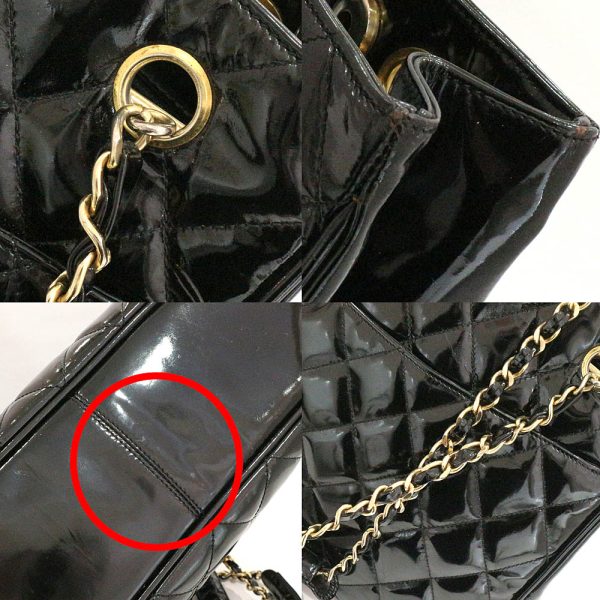 8 Chanel Chain Tote Matelasse Coco Mark Black