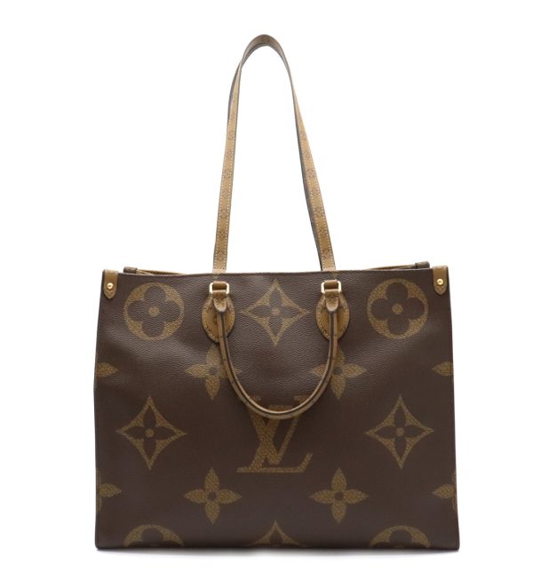 8 Louis Vuitton Giant On The Go GM Tote Bag Leather Brown