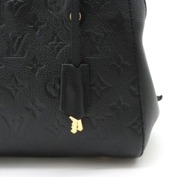 8 Louis Vuitton Monogram Empreinte Montaigne BB Mini Bag Noir Black