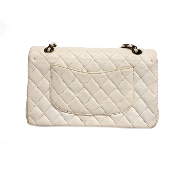 9 Chanel Shoulder Bag Matelasse Chain Lambskin White