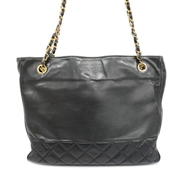 9 Chanel Shoulder Bag Matelasse Chain Lambskin Black