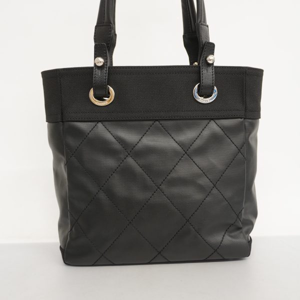 9 Chanel Tote Bag Paris Biarritz Leather Black