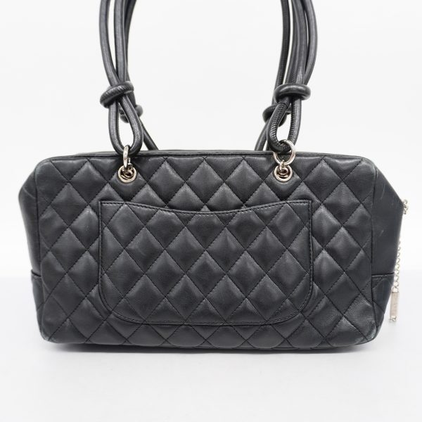 9 Chanel Handbag Cambon Line Leather Black