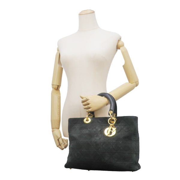 9 Christian Dior Handbag Suede Black