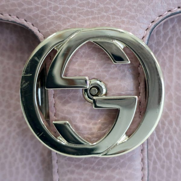 9 Gucci Chain Shoulder Bag Interlocking G Pink