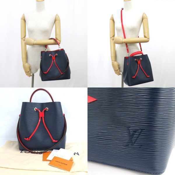 9 Louis Vuitton Neonoe Epi Drawstring Crossbody Leather Blue