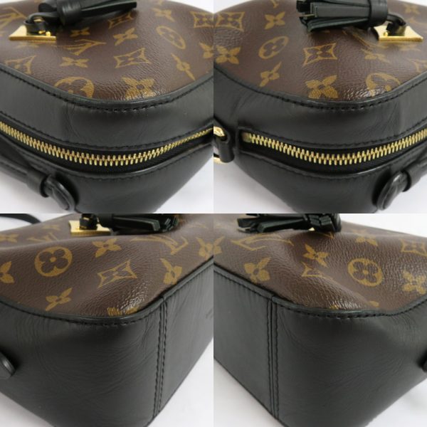 9 Louis Vuitton Saintonge Monogram Shoulder Bag Noir Black