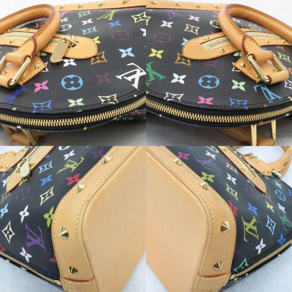 9 Louis Vuitton Alma Monogram Multicolor Handbag Noir Black