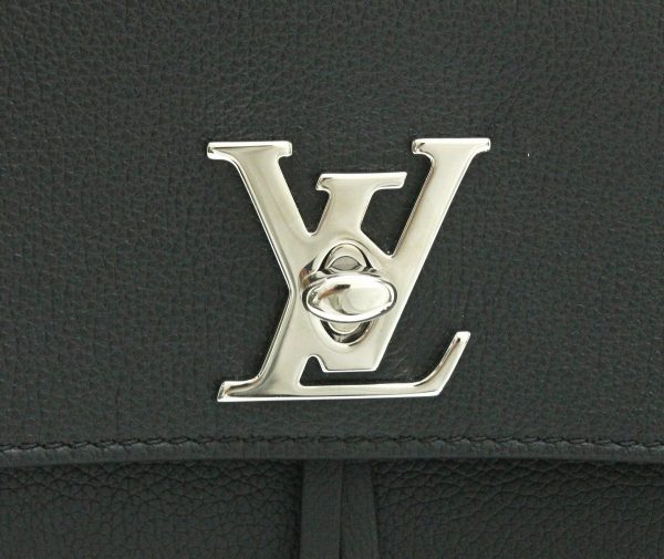 9 Louis Vuitton Rock Me Backpack Rucksack Calf Leather Black