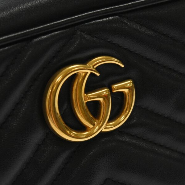 9223h150053 5 Gucci GG Marmont Quilted Leather Shoulder Bag Black