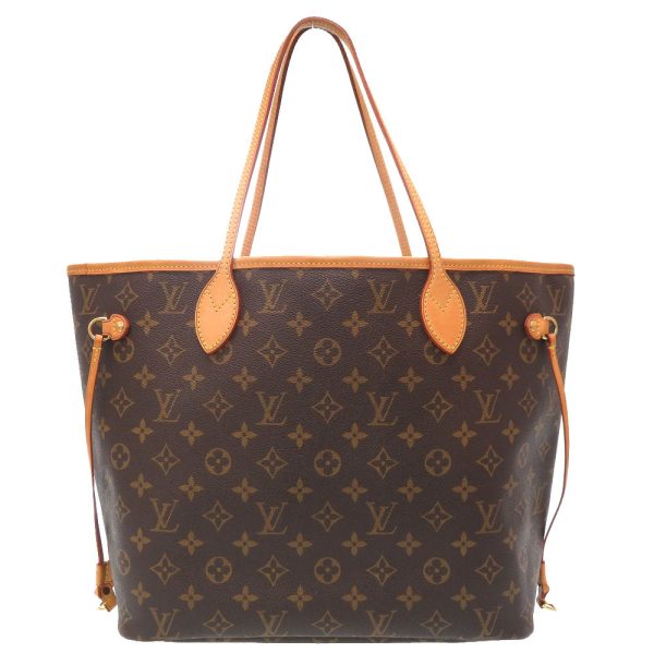 9j0137boe5 1 Louis Vuitton Monogram Neverfull MM Tote Bag LV Brown