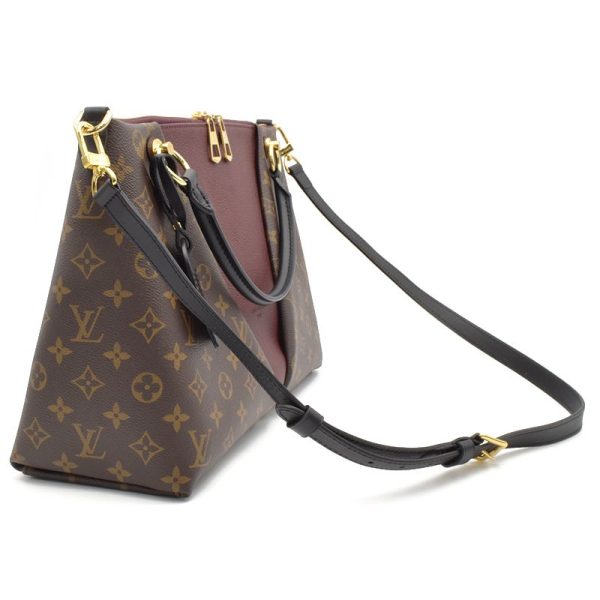 c240400042512 1 Louis Vuitton V Tote MM Monogram Bordeaux Tote Bag Handbag Shoulder Crossbody