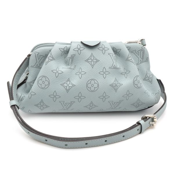 c241100039099 Louis Vuitton Scara Mini Monogram Mahina Shoulder Bag 2way Crossbody Pouch Light Blue