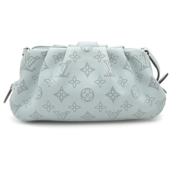 c241100039099 2 Louis Vuitton Scara Mini Monogram Mahina Shoulder Bag 2way Crossbody Pouch Light Blue