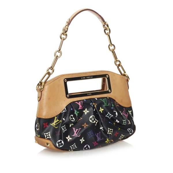 dkuaa9pxd9ycgglj 2 Louis Vuitton Monogram Judy PM Chain Handbag Shoulder 2way Noir PVC Leather