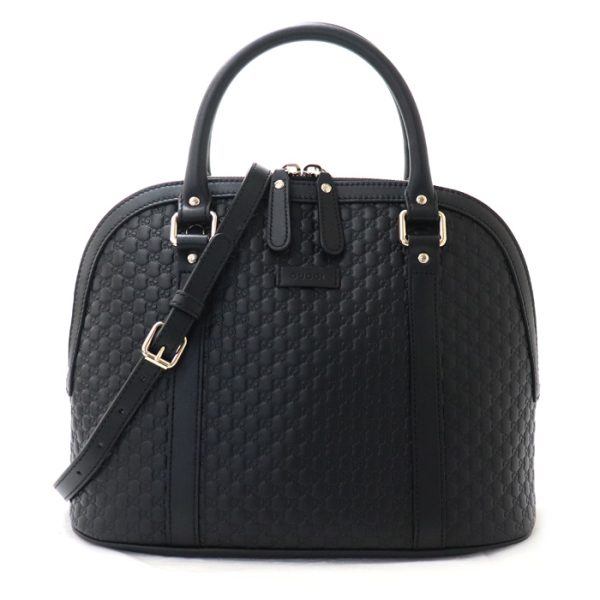 sb23 1006 26 1 Gucci Micro Guccisima 2way Shoulder Bag Black Striped Leather