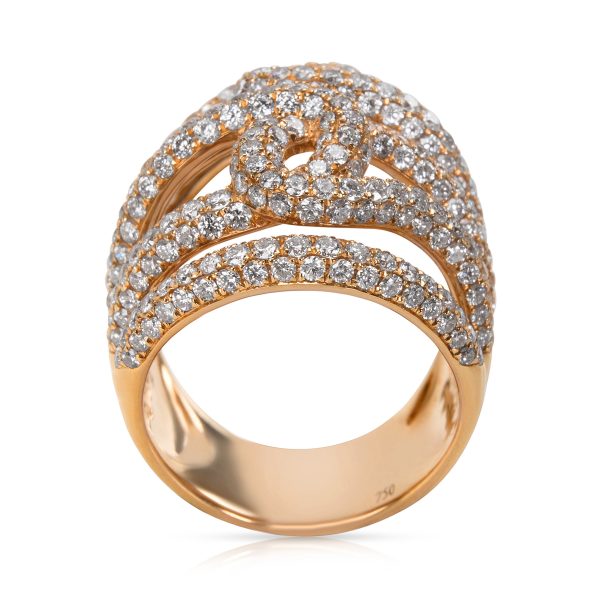 005885 pv 9c027e28 0b9a 40b9 a645 cb98cc07a4be BRAND NEW Pave Diamond Cocktail Ring in 18k Pink Gold 478 CTW