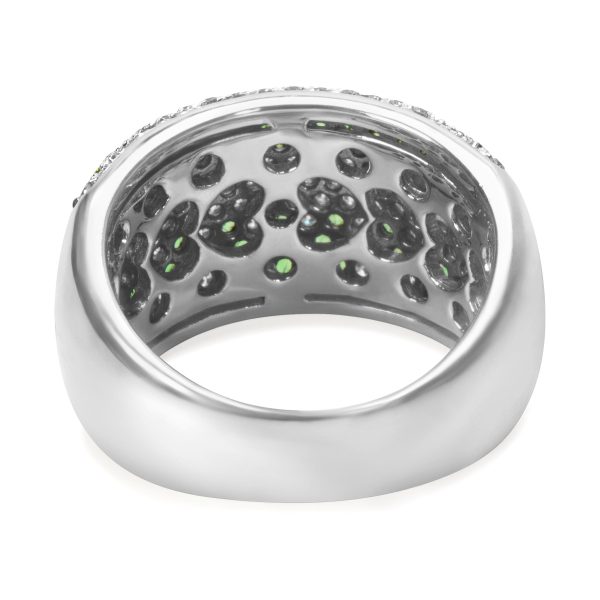 005953 bv b79bc22d f057 4ebd 95ea 546559f2ea65 BRAND NEW Diamond and Peridot Fashion Ring in 18K White Gold 110 CTW