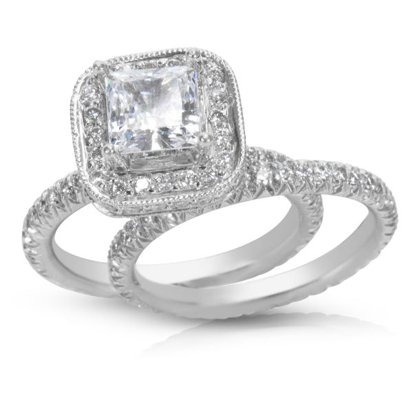 005981 av BRAND NEW Diamond Engagement Wedding Set in Platinum with Diamonds 117 CTW