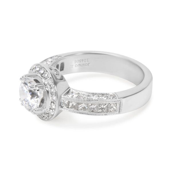 006082 sv BRAND NEW Diamond Halo Engagement Ring Setting in 18K White Gold 080 CTW