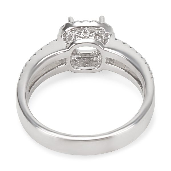 006488 bv bfaaf748 4e59 43b2 9ceb f13ab8130ffc BRAND NEW Diamond Halo Engagement Ring Setting in 18KT White Gold 034 CTW