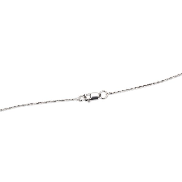 007175 clasp BRAND NEW Rondelle Black Diamond Pendant in 14K White Gold 200 CTW