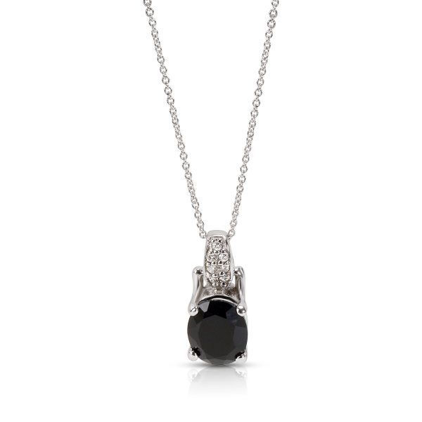 007181 fv 53fc345a 63fd 4250 85ec 1dd9eaa26ec0 BRAND NEW Black Onyx Pendant in 14K White Gold with Diamonds 007 CTW