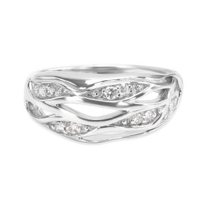 007250 fv BRAND NEW Diamond Fashion Ring in 14K White Gold 017 CTW