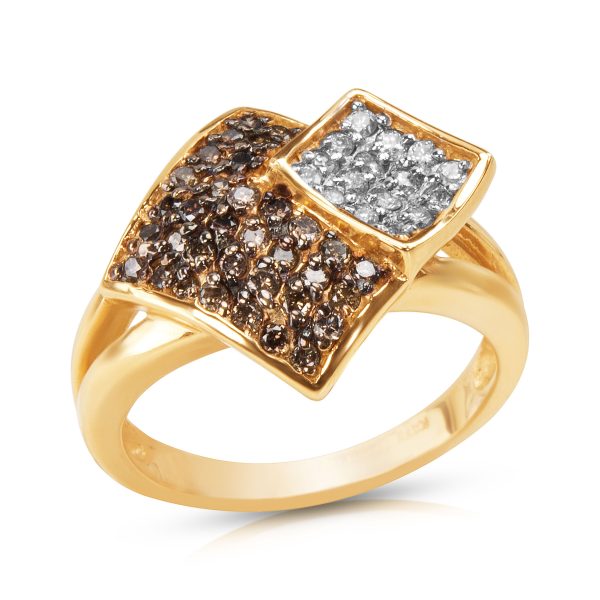 007294 av BRAND NEW Fashion Ring in 14K Yellow Gold with Diamonds 050 CTW